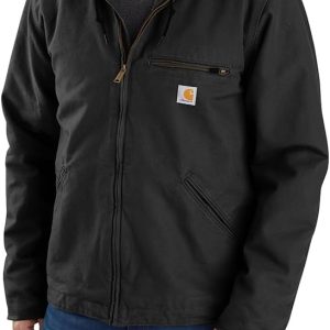 Men's 104392 Washed Duck Jacket - Sherpa Lined