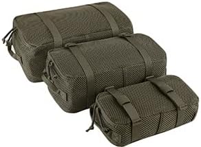 3 PCS Tactical Modular Packing Cubes, Large Capacity Mesh Storage Bag,Outdoor Travel Organize Storage Pouches Bags.