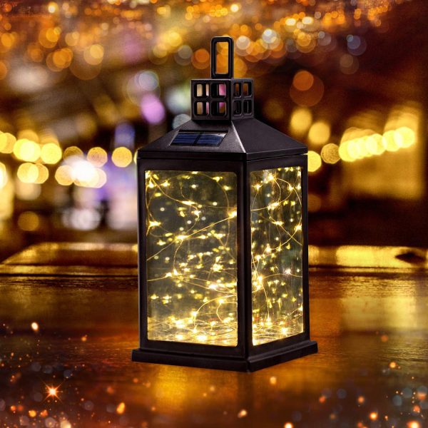 Solar Lantern Lights Outdoor SUNWIND Waterproof Solar Table Lamp Hanging Lighting with 40 Warm White LEDs for Garden Patio Landscape Decoration - Image 7